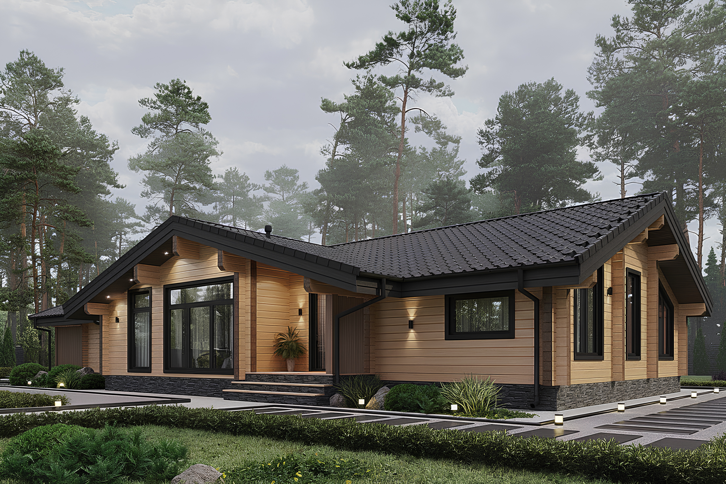 Дом из клееного бруса VZ-498